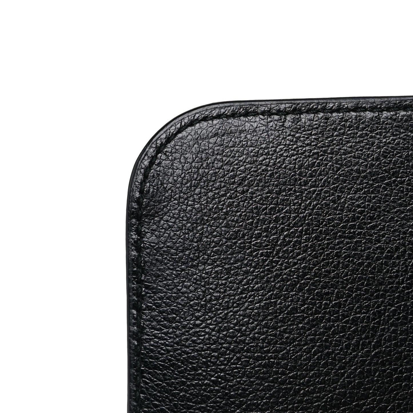 Glace Calfskin Studded Crossbody Black