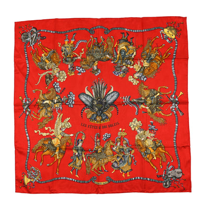 Hermes Silk Les Fetes du Roi Soleil Scarf 90 1 of 3