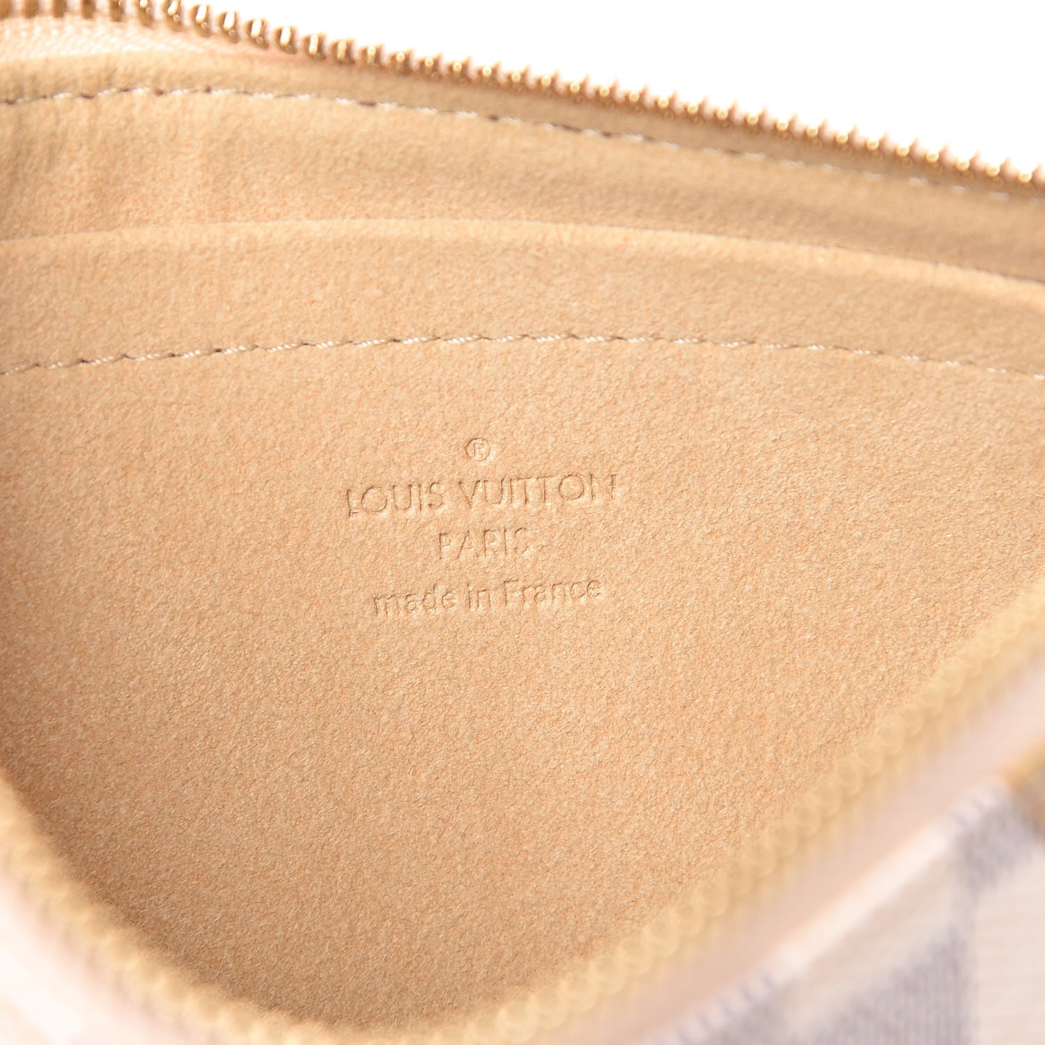 Louis Vuitton Damier Azur Trunks Labels Pochette Milla MM 6 of 10