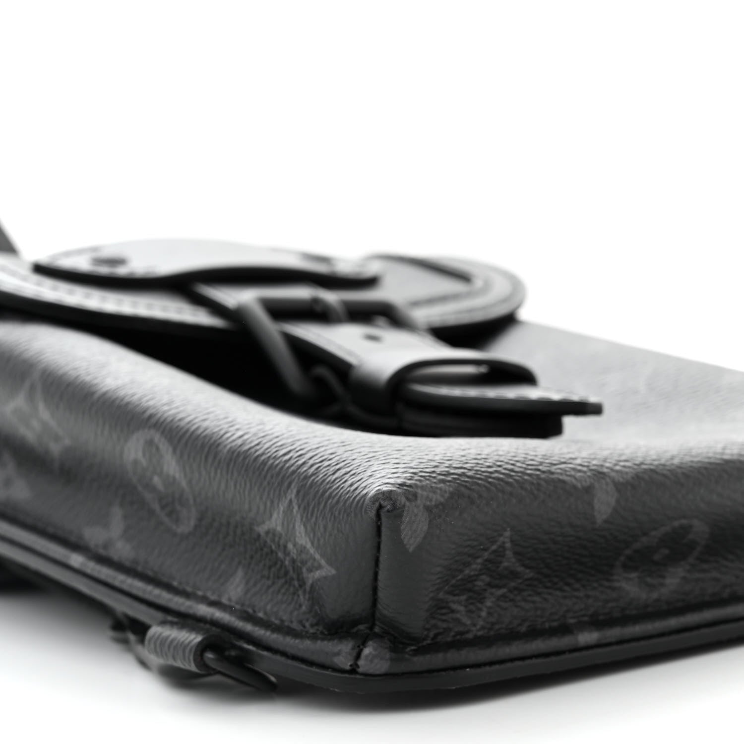 Louis Vuitton Monogram Eclipse Saumur Slingbag Black 8 of 10