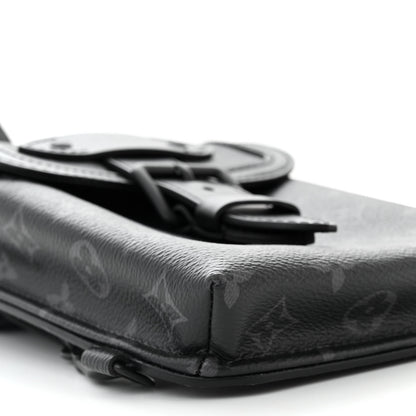 Louis Vuitton Monogram Eclipse Saumur Slingbag Black 8 of 10
