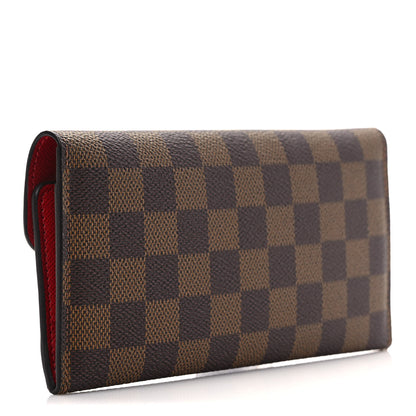 Louis Vuitton Damier Ebene Josephine Wallet Red 3 of 6