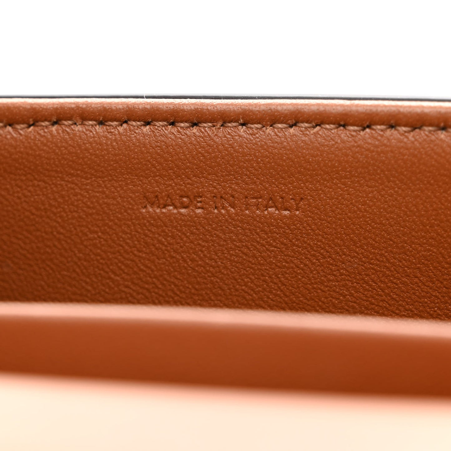 Natural Calfskin Triomphe Shoulder Bag Tan