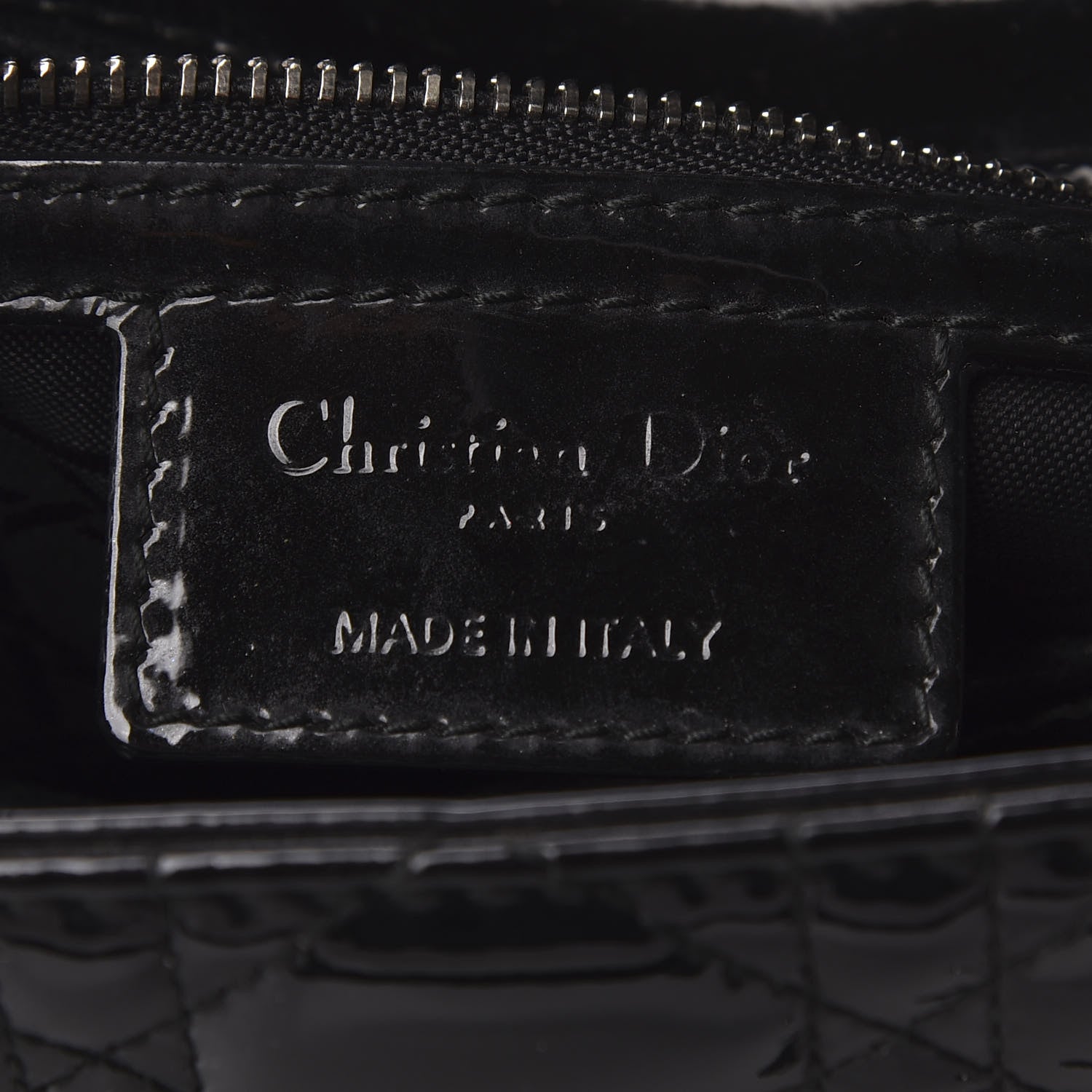 Christian Dior Patent Cannage Medium Lady Dior Black 8 of 8