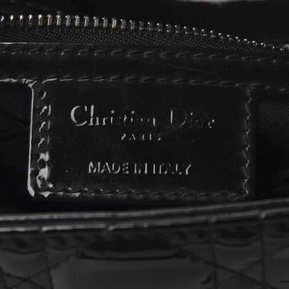 Christian Dior Patent Cannage Medium Lady Dior Black 8 of 8