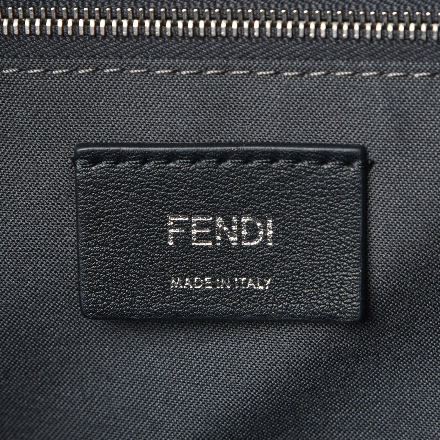 Fendi Vitello Dolce Flowerland Studded Mini Backpack Grigio Polvere Multicolor 6 of 7