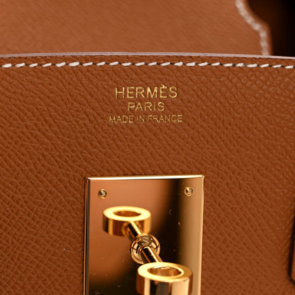 Hermes Epsom Birkin Sellier 30 Gold 6 of 12