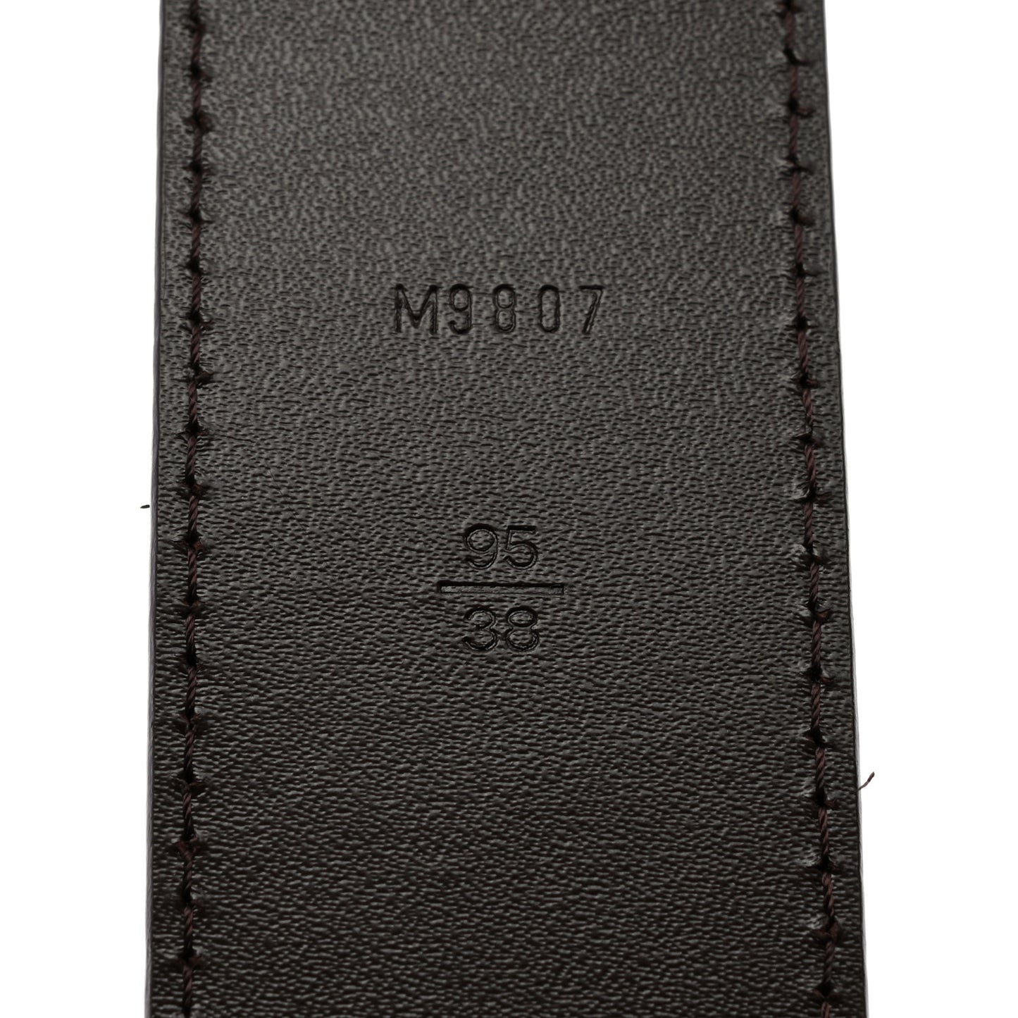 Damier Ebene 40mm LV Initiales Belt