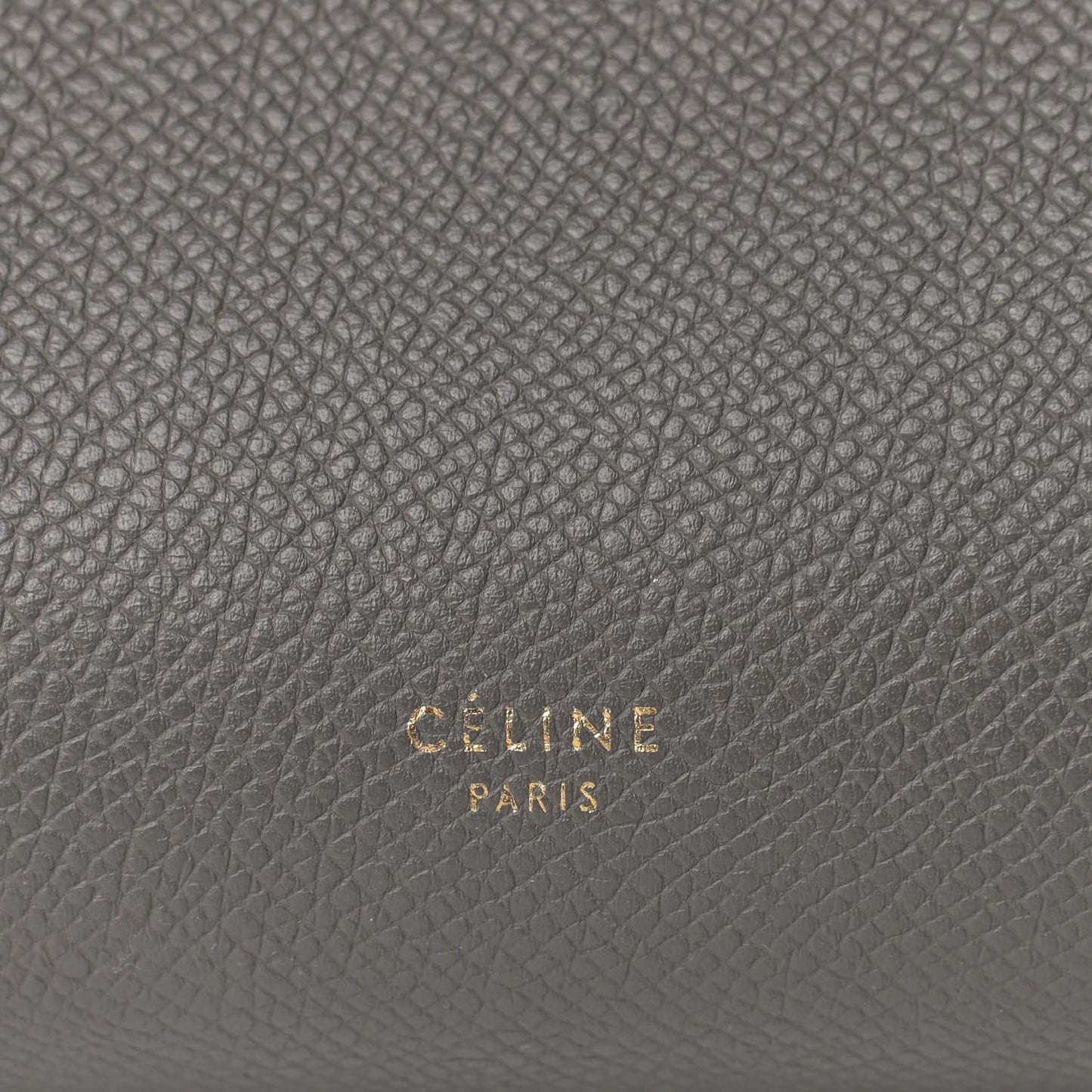 Baby Grained Calfskin Micro Belt Bag Grey