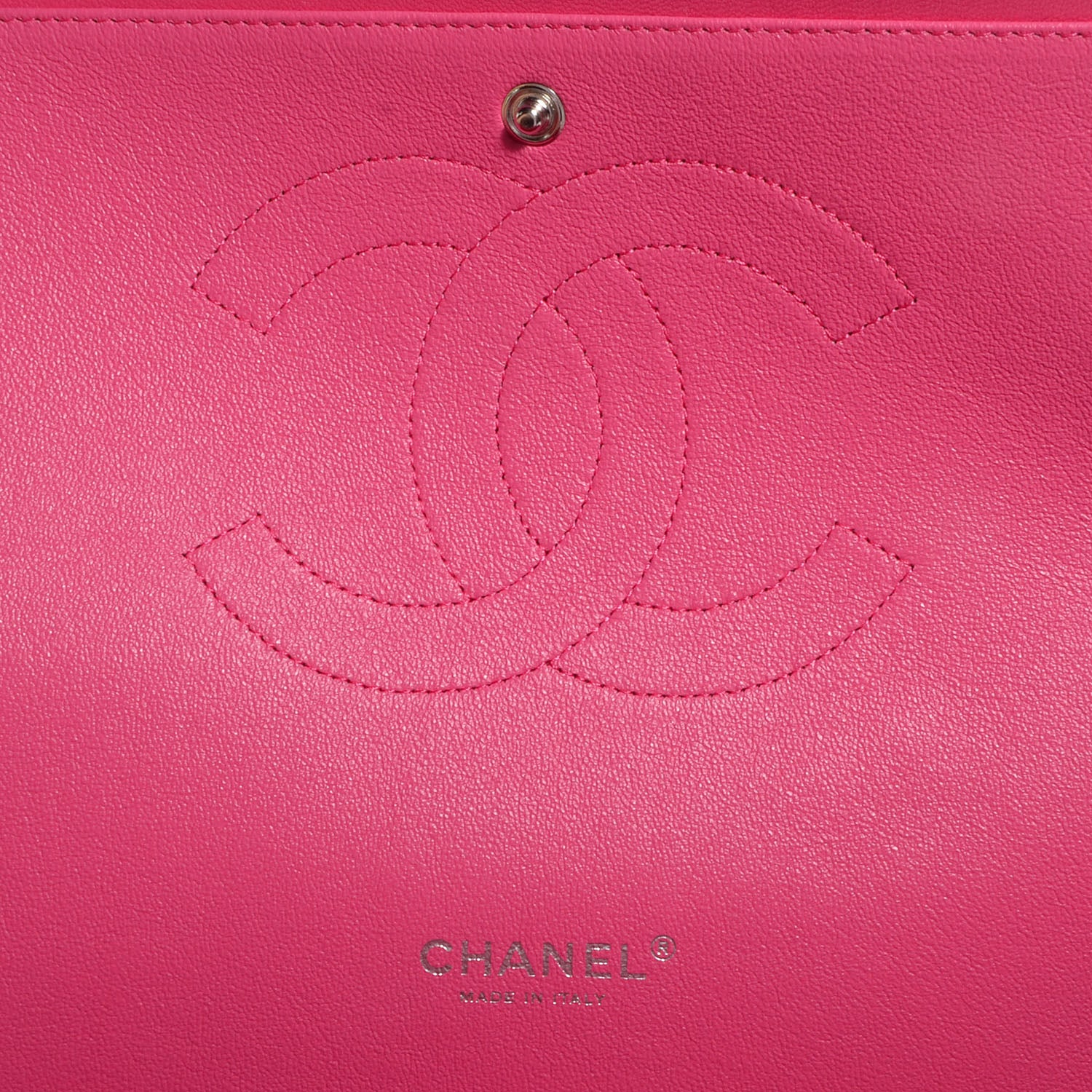 Chanel Lambskin Maxi Double Flap Dark Pink 7 of 8