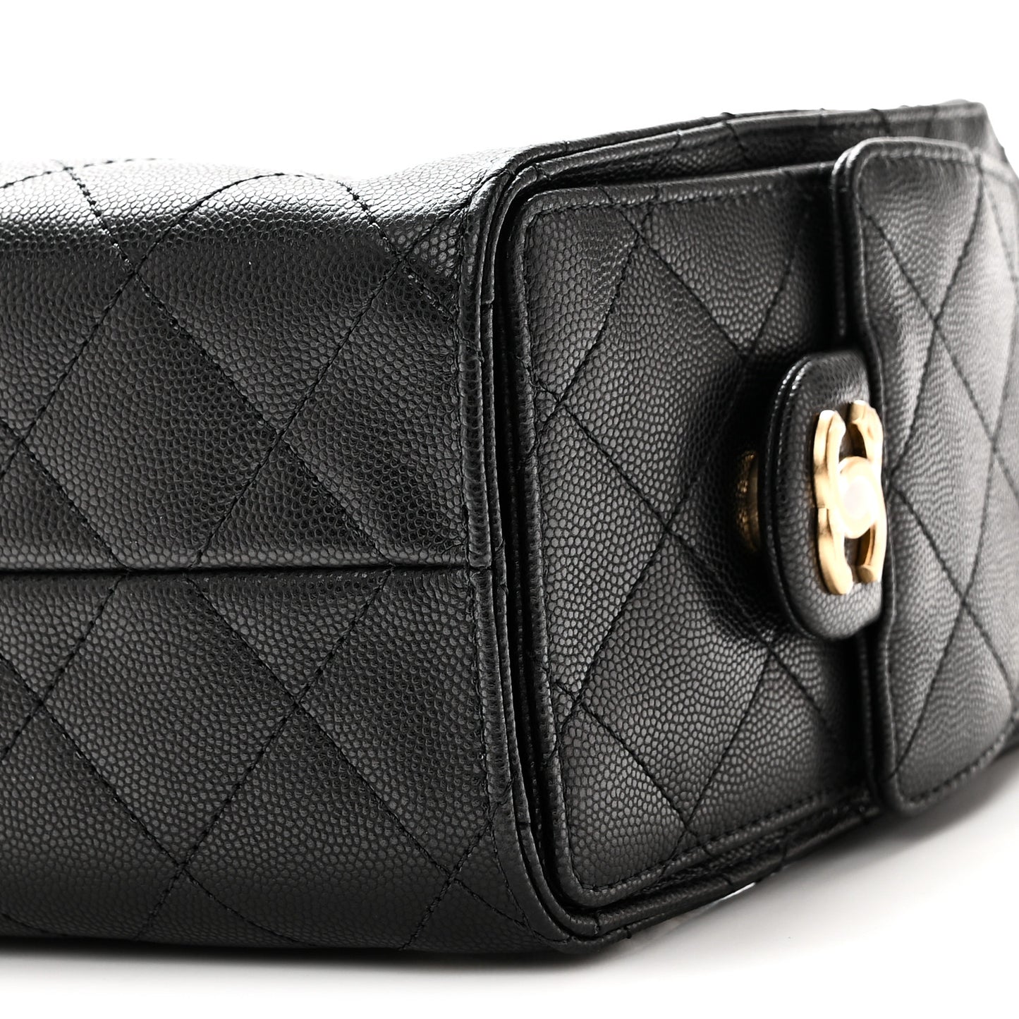 Caviar Quilted Mini Chanel 25 Handbag Black