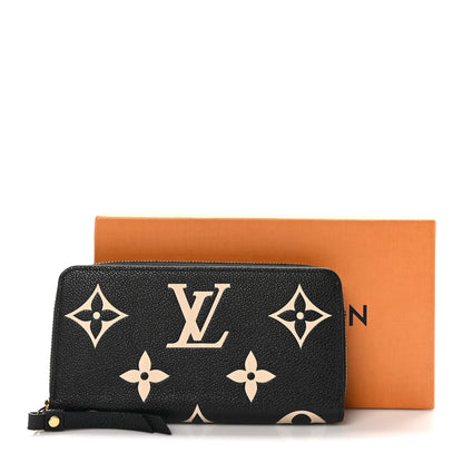 Louis Vuitton Empreinte Monogram Giant Zippy Wallet Black Beige 8 of 8