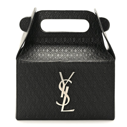 Saint Laurent Calfskin Monogram Take Away Box Black 1 of 10