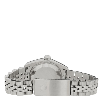 Rolex Stainless Steel 18K White Gold 26mm Oyster Perpetual Datejust Watch Blue Roman 79174 3 of 4