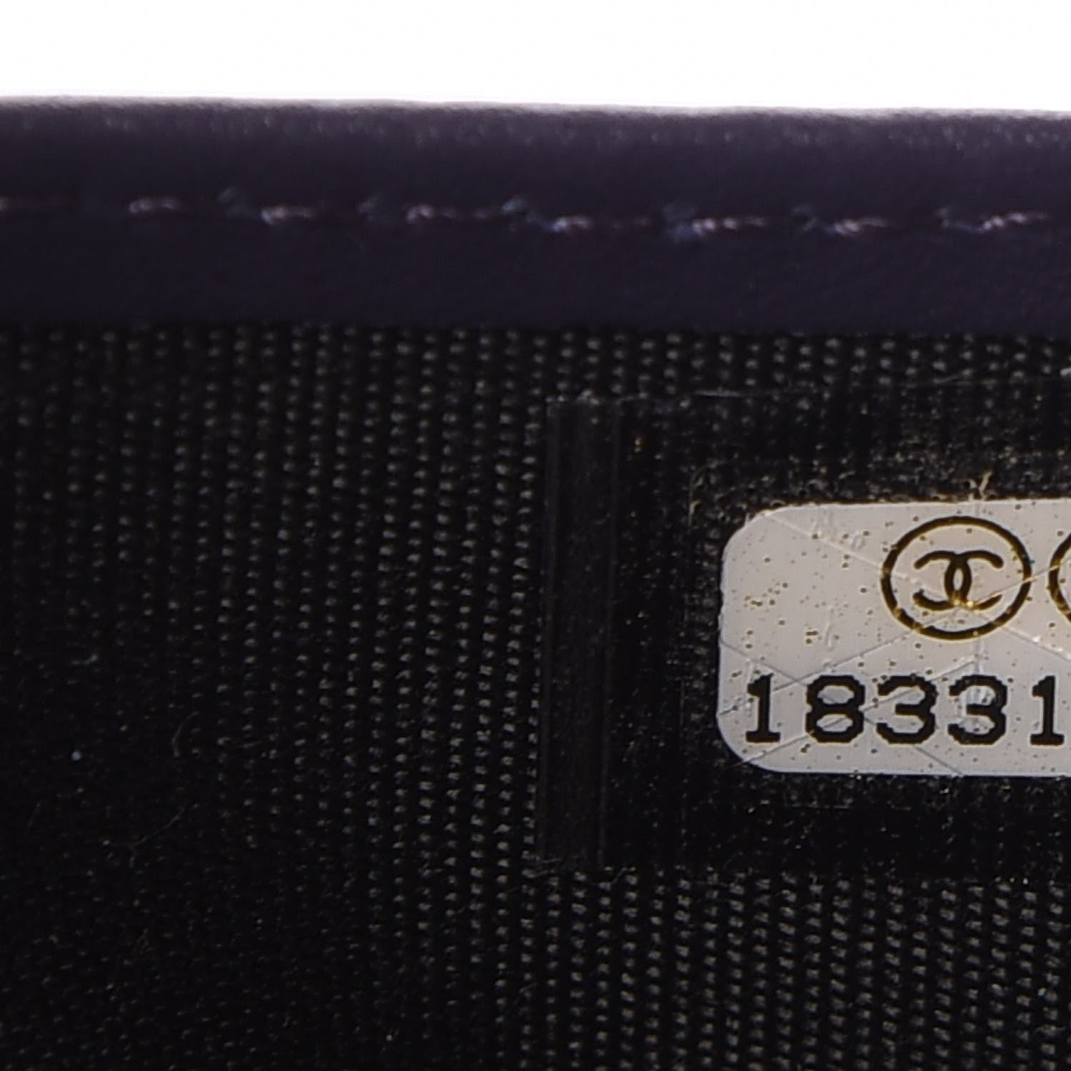 Chanel Iridescent Lizard Embossed Yen Wallet Purple 11 of 13