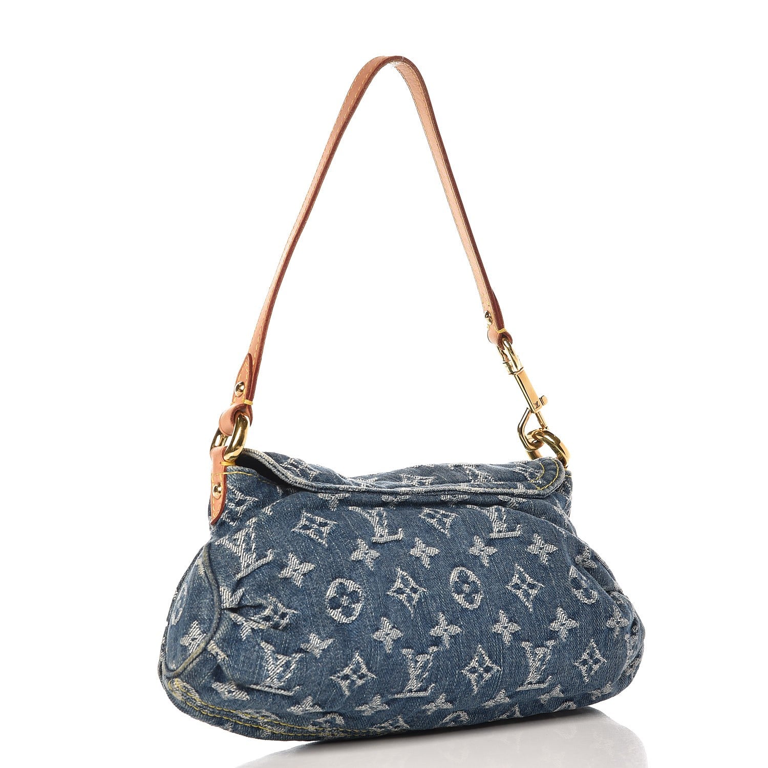 Louis Vuitton Monogram Denim Mini Pleaty Blue 3 of 7