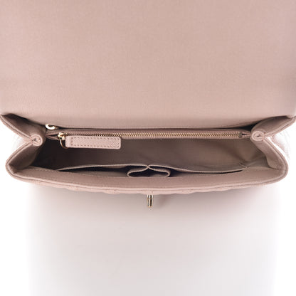 Chanel Caviar Quilted Small Coco Handle Flap Light Beige 5 of 10