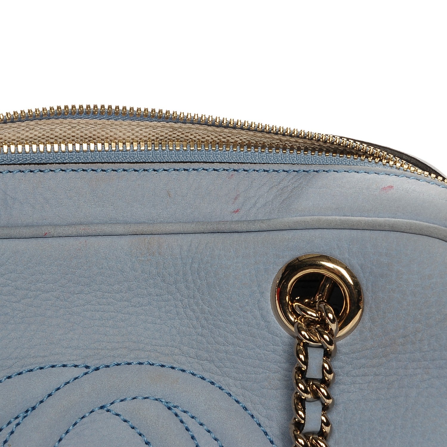 Gucci Vitello Range Small Soho Bowler Mineral Blue 10 of 11