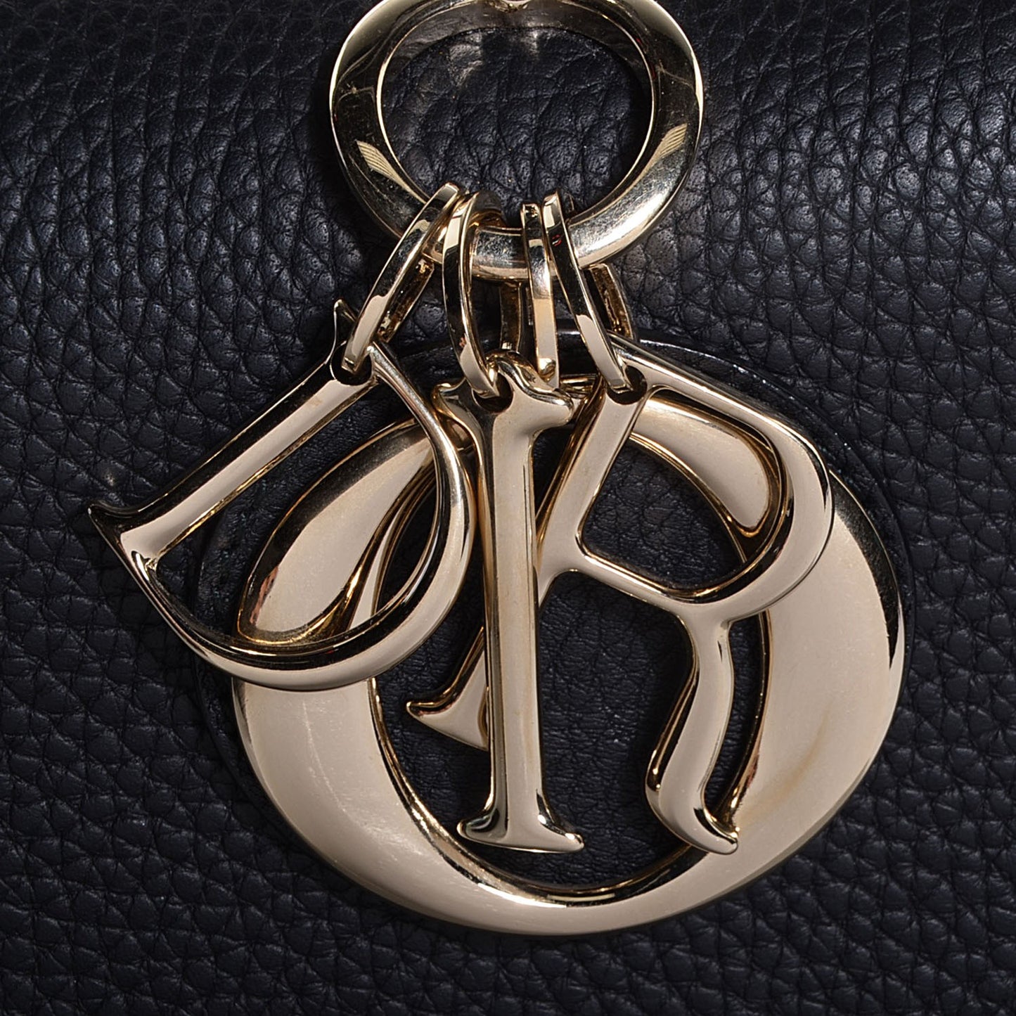 Bullcalf Small Be Dior Flap Black Fraise