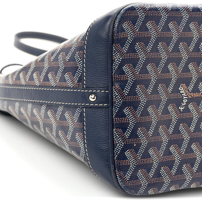 Goyard Goyardine Petit Flot Bucket Bag PM Navy 8 of 9