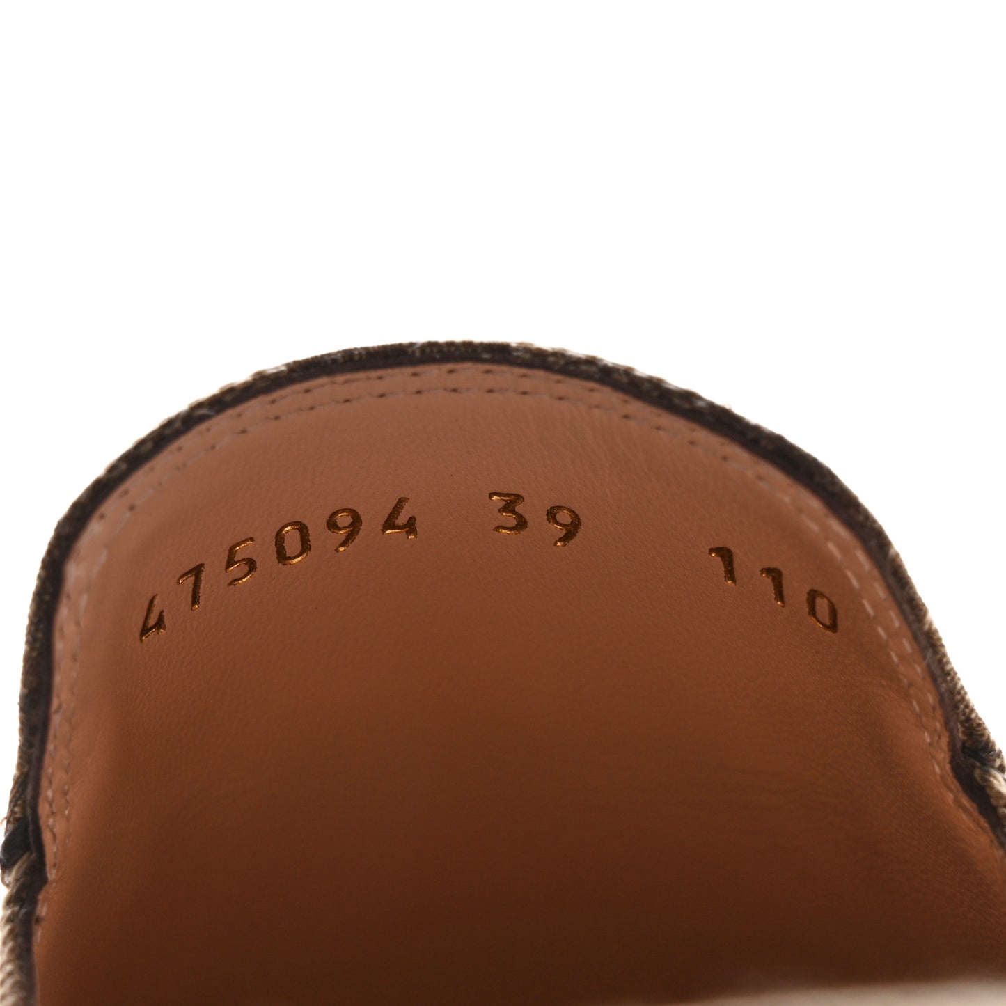 Monogram Jumbo GG Malaga Kid Womens Princetown Slippers 39 Camel Ebony New Acero Beige