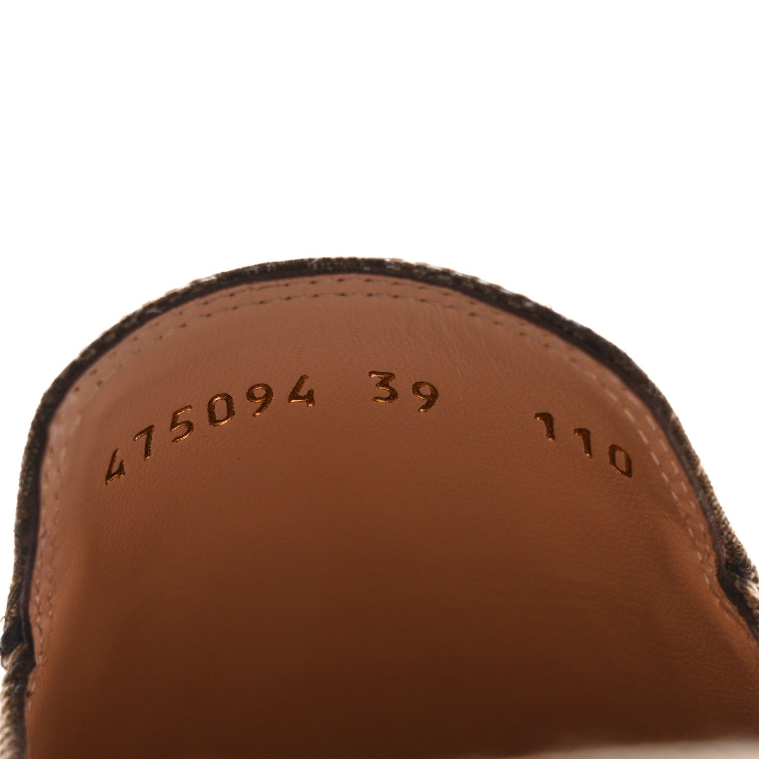 Gucci Monogram Jumbo GG Malaga Kid Womens Princetown Slippers 39 Camel Ebony New Acero Beige 8 of 8