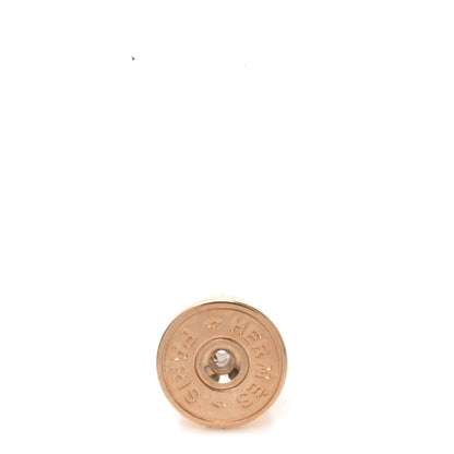 Hermes Rose Gold Lacquered Mini Pop H Earrings White 4 of 6