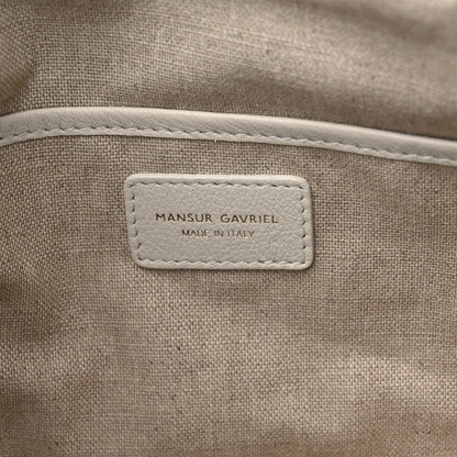 Mansur Gavriel Calfskin Mini Tulipano Bag Bianca 6 of 8