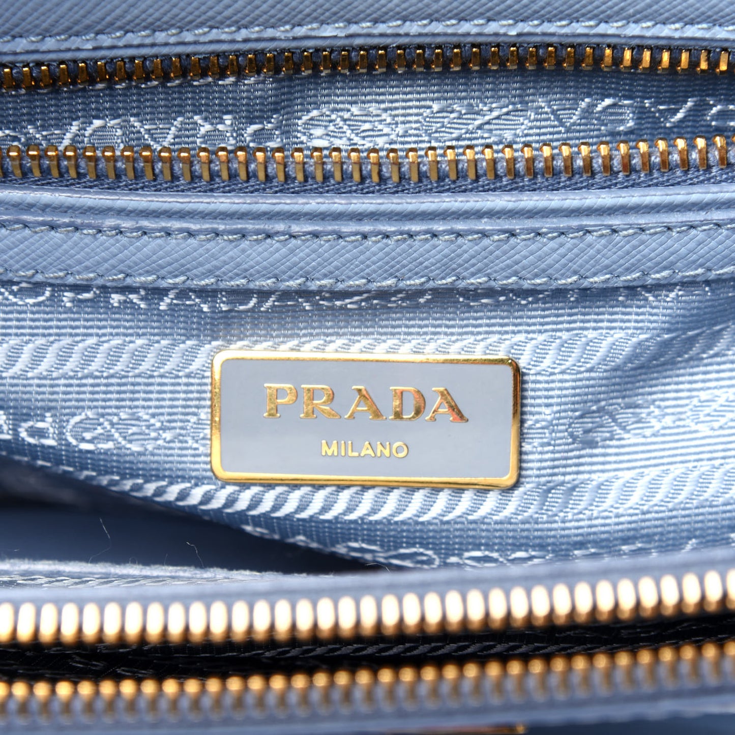 Saffiano Galleria Mini Double Zip Tote Aviazione