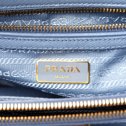 Prada Saffiano Galleria Mini Double Zip Tote Aviazione 7 of 11