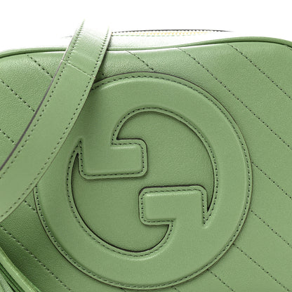 Gucci Sakai Be Green Calfskin Diagonal Stitched Small Blondie Shoulder Bag Green Soil Grass Green Soil Grass 8 of 10