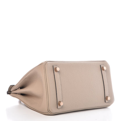 Hermes Togo Birkin 25 Gris Tourterelle 5 of 38