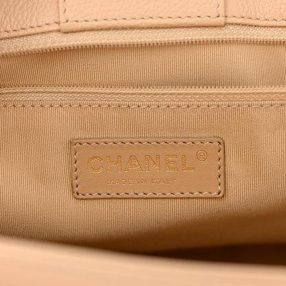 Chanel Calfskin Cerf Executive Shopper Tote Beige 7 of 15