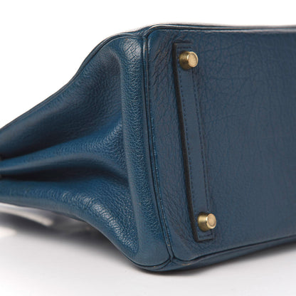 Hermes Chevre Mysore Birkin 30 Bleu De Prusse 6 of 21