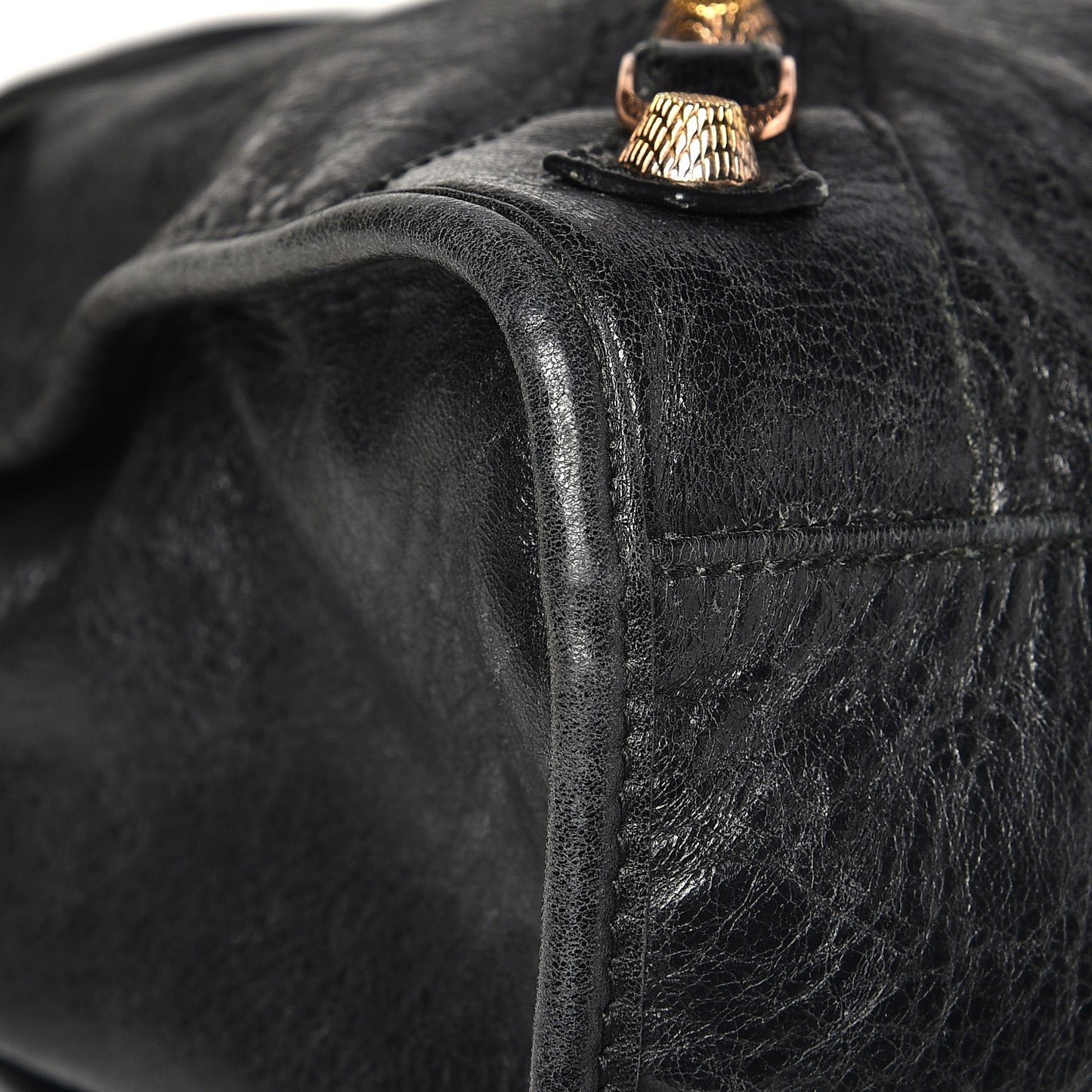 Agneau Giant 12 Rose Gold Hardware City Black