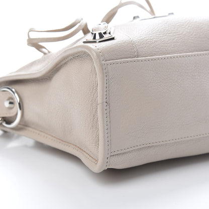 Balenciaga Chevre Silver Metallic Edge S City Beige Praline 8 of 9