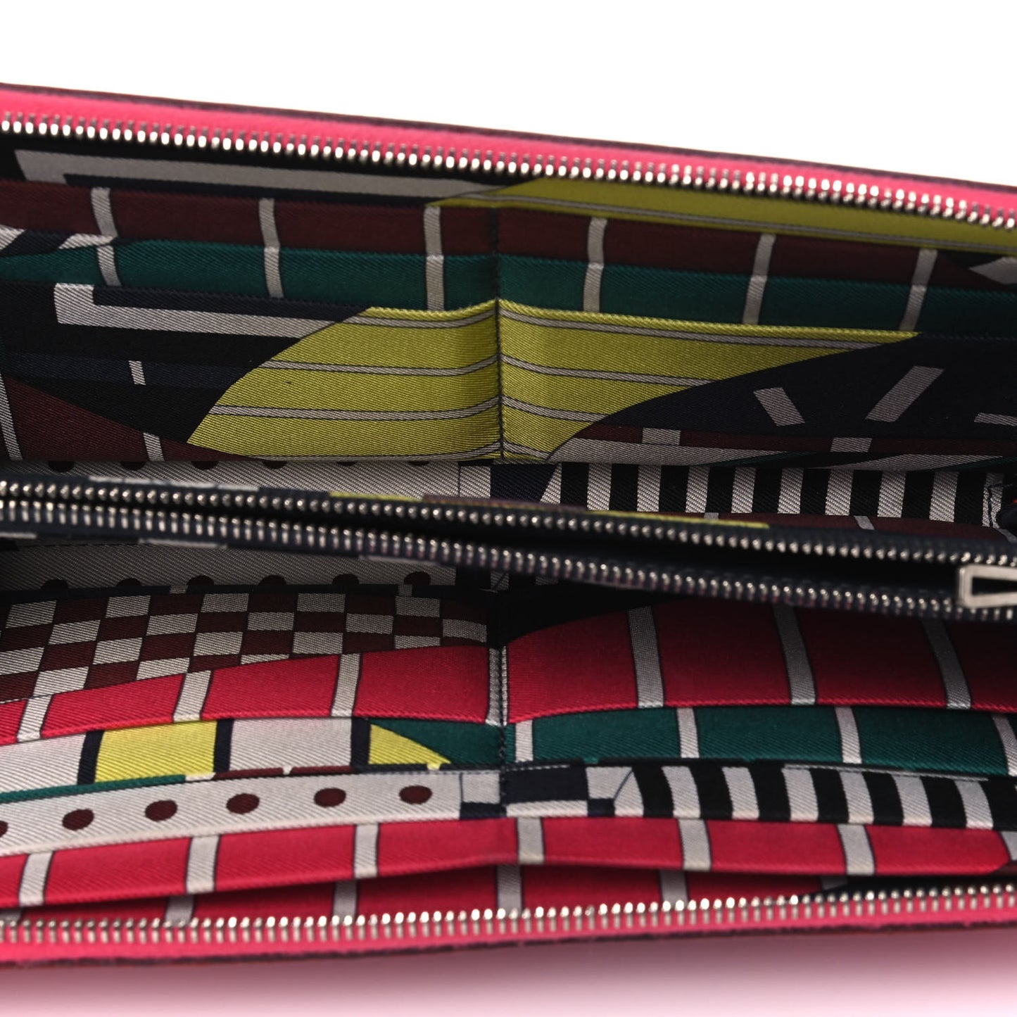 Epsom Silk'in Wallet Rose Shocking