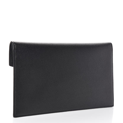 Saint Laurent Grain De Poudre Uptown Pouch Black 3 of 7