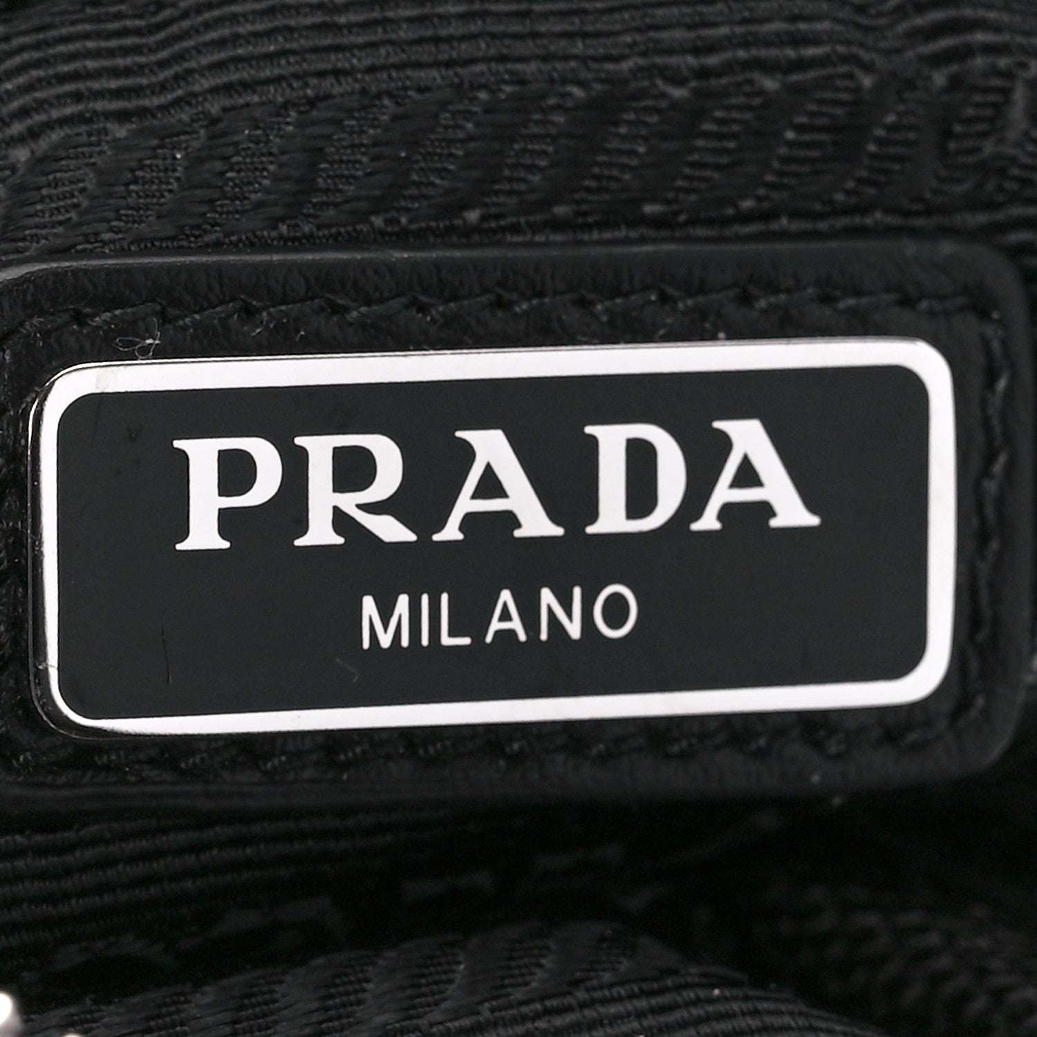 Prada Spazzolato Rois Re-Nylon Metal Triangle Logo Monolith Pouch Pocket 55mm Boots 41 Black 10 of 11