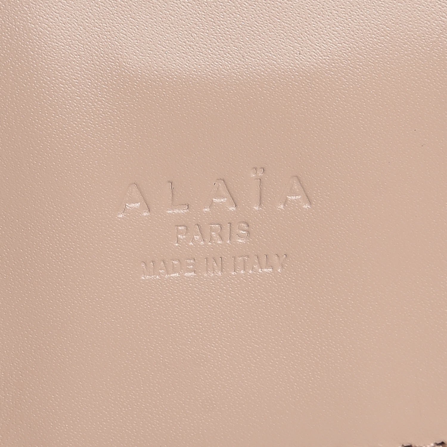 Alaia Calfskin Studded Tote Sahara 8 of 10
