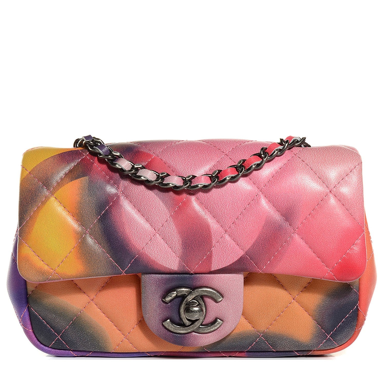 Chanel Lambskin Quilted Extra Mini Flower Power Flap Multicolor 1 of 9