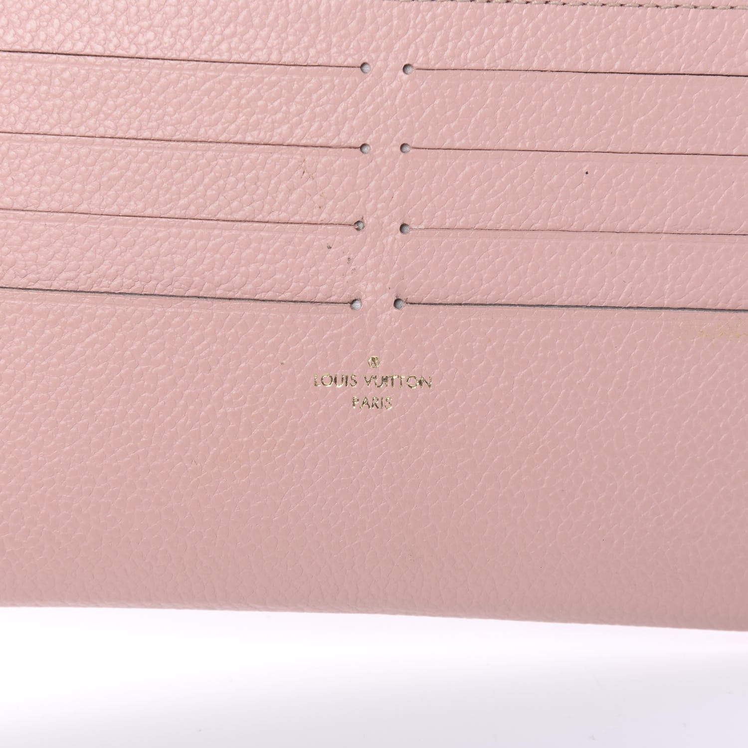 Louis Vuitton Calfskin Felicie Card Holder Insert Rose Ballerine 5 of 7