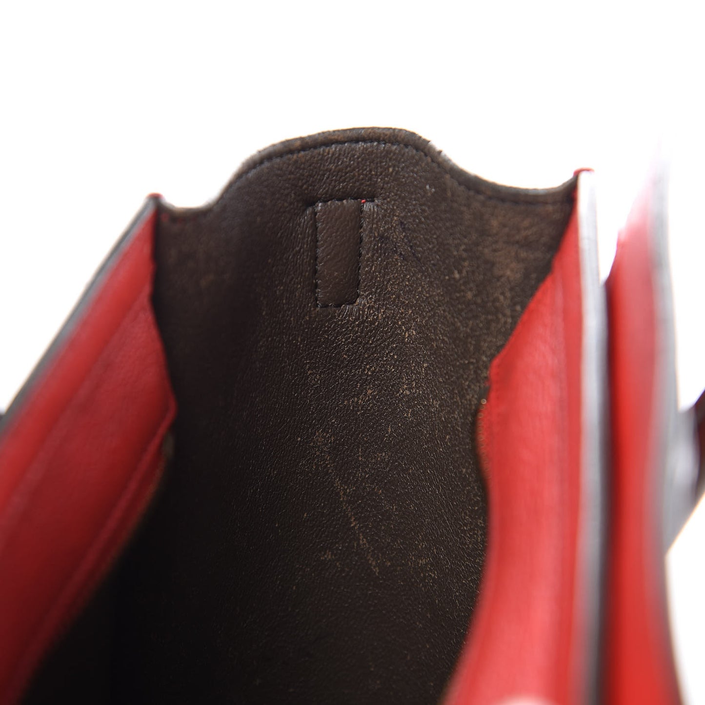 Goatskin Nano Tri-Color Luggage Red
