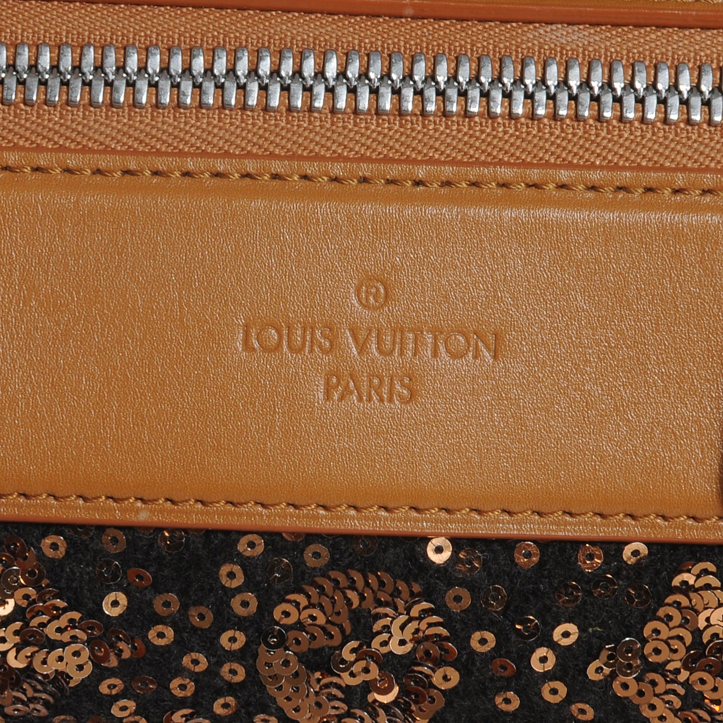 Sequin Monogram Sunshine Express Speedy Gold