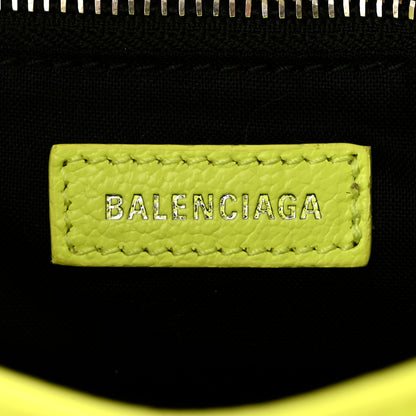 Balenciaga Chevre Silver Metallic Edge Hardware Mini City Acid Green 6 of 11