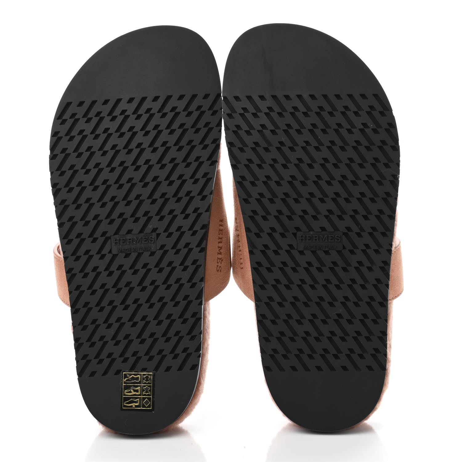 Hermes Suede Goatskin Woolskin Womens Chypre Sandals 37 Rose Aube 4 of 4