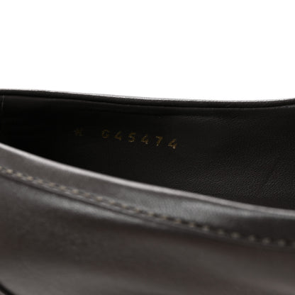 Chanel Lambskin Quilted CC Turnlock Loafers 36 Dark Brown 9 of 10