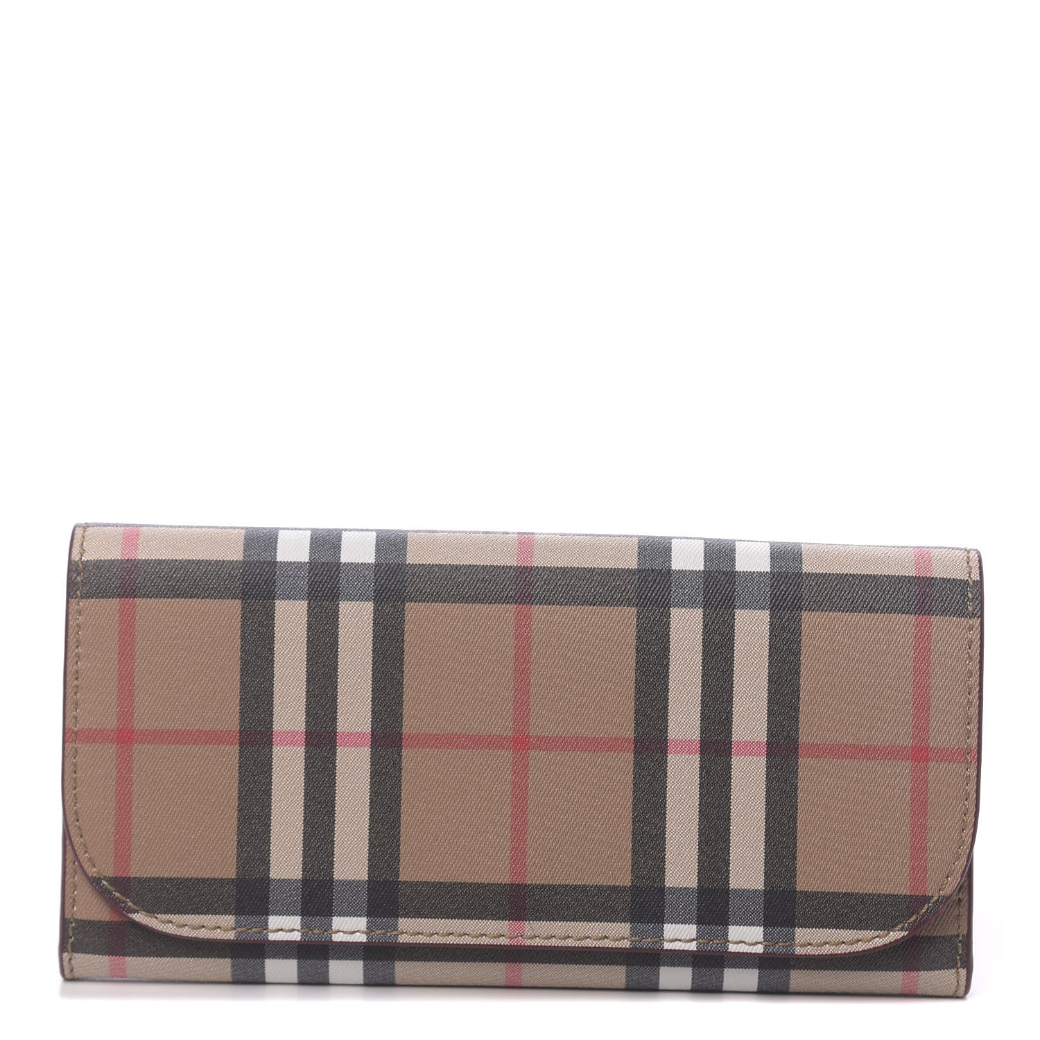 Burberry Vintage Check Continental Wallet Crimson 1 of 8