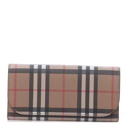 Burberry Vintage Check Continental Wallet Crimson 1 of 8