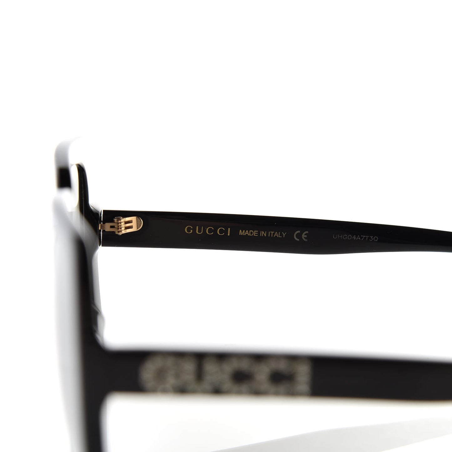 Crystal Square Frame GG Sunglasses GG0418S Black